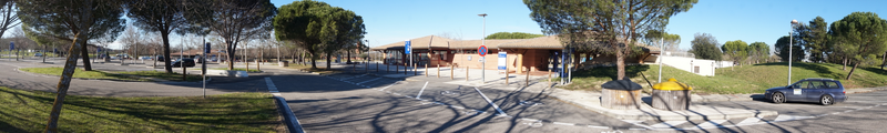 Panorama shot of a weirdly spacious and scenic rest stop. It even had a small marina! 17:16